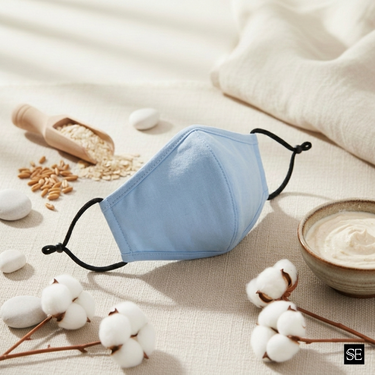 Oatcleanse Cotton Fabric Masks (Set of 2)