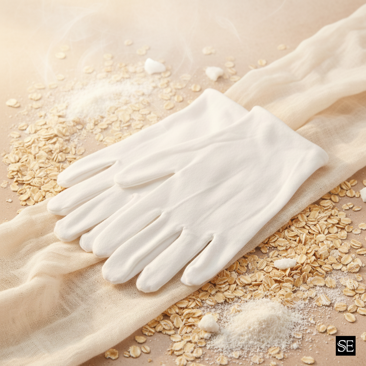 Oatcleanse Cotton Gloves (2 pairs)